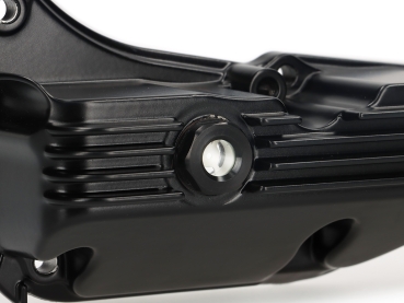 Preview: Ölwanne mit Schauglas - MOTO NOSTRA - Vespa GTS/GTV/HPE 300 ccm (Bj. 2019-2024) - schwarz-glänzend